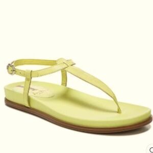 Sam Edelman Flat Sandals 9 Thong Minimalist Casual Chic Resort Yellow Naomi